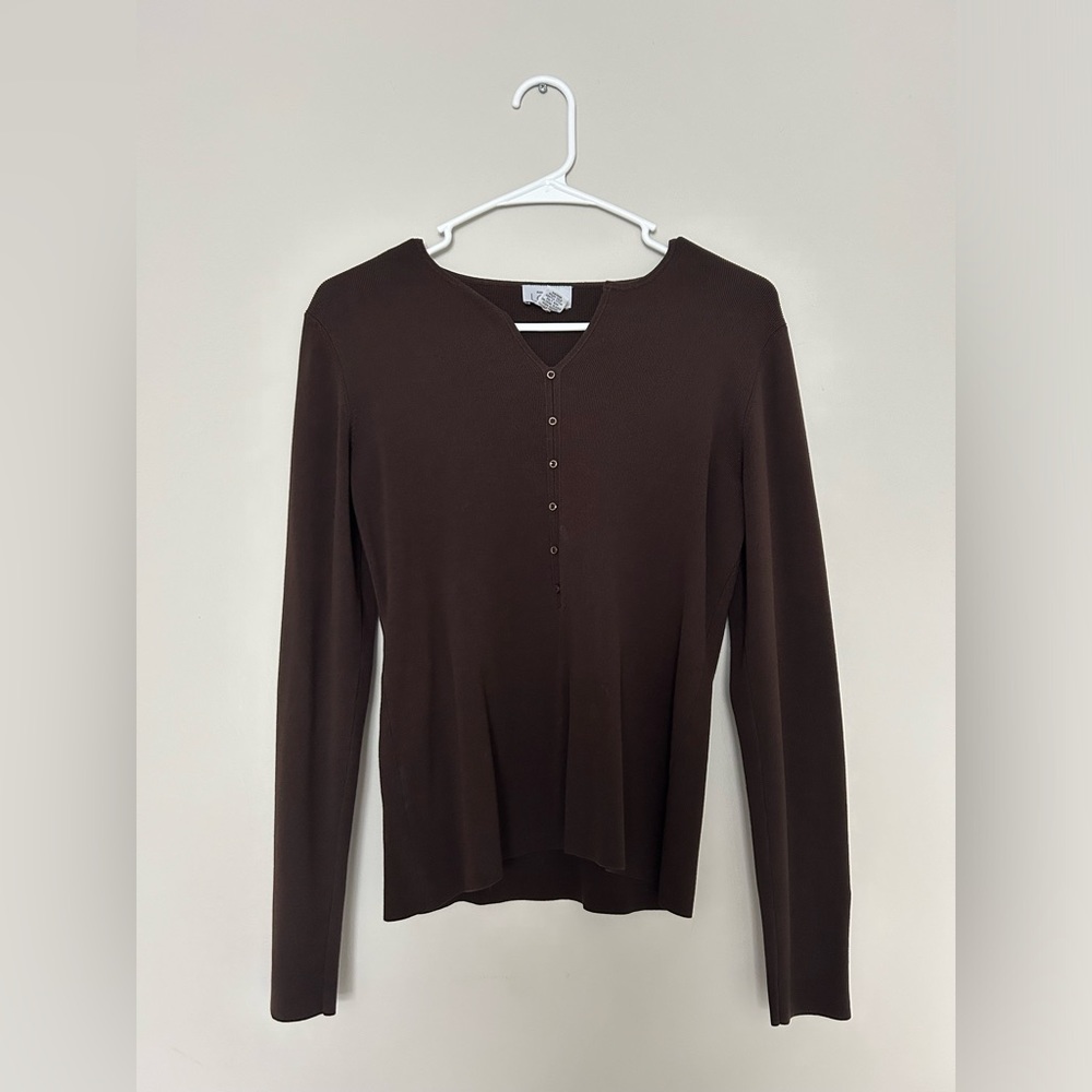 Women’s Loft Long Sleeve Top With Buttons
